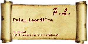 Palay Leonóra névjegykártya